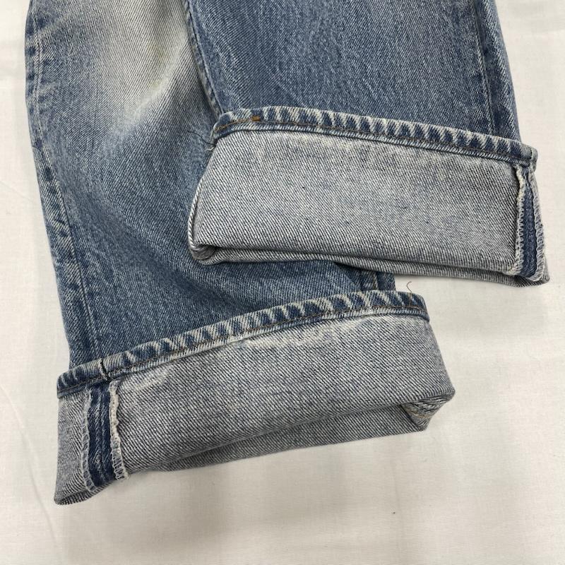 リーバイス Levi s パンツ デニム、ジーンズ 501 USA製 80 s ヴィンテージ ボタン裏 501 シングルステッチ 35インチ 無地 水色 / ライトブルー / メンズ USED 古着 中古 50145457