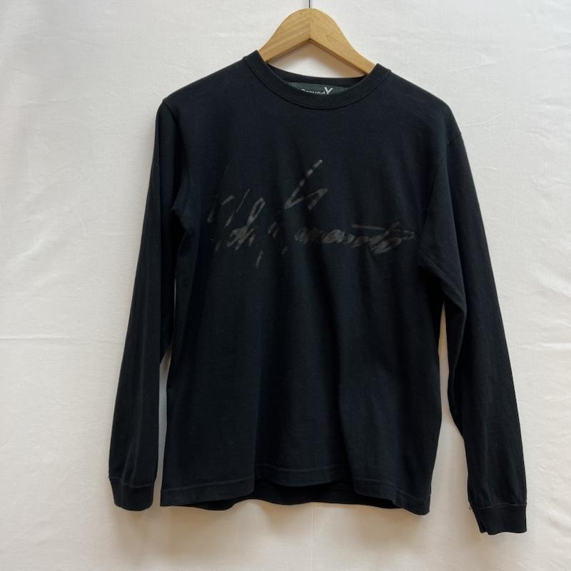 グラウンドワイ Ground Y Tシャツ 長袖 ロゴプリント ロンT ヨウジヤマモト 1 黒 / ブラック / black メンズ USED 古着 中古 50145467