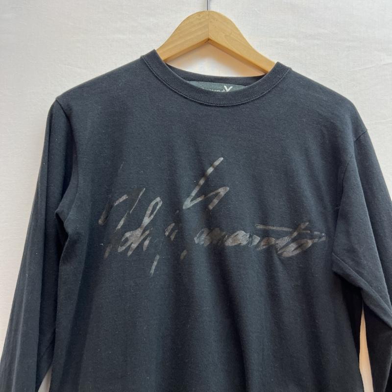グラウンドワイ Ground Y Tシャツ 長袖 ロゴプリント ロンT ヨウジヤマモト 1 黒 / ブラック / black メンズ USED 古着 中古 50145467