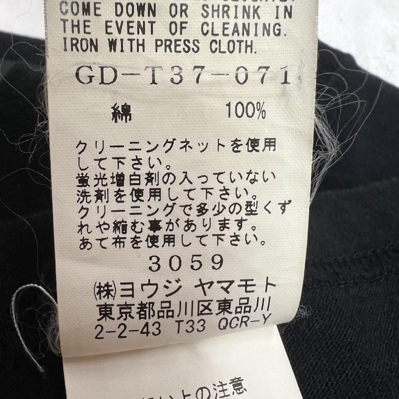 グラウンドワイ Ground Y Tシャツ 長袖 ロゴプリント ロンT ヨウジヤマモト 1 黒 / ブラック / black メンズ USED 古着 中古 50145467