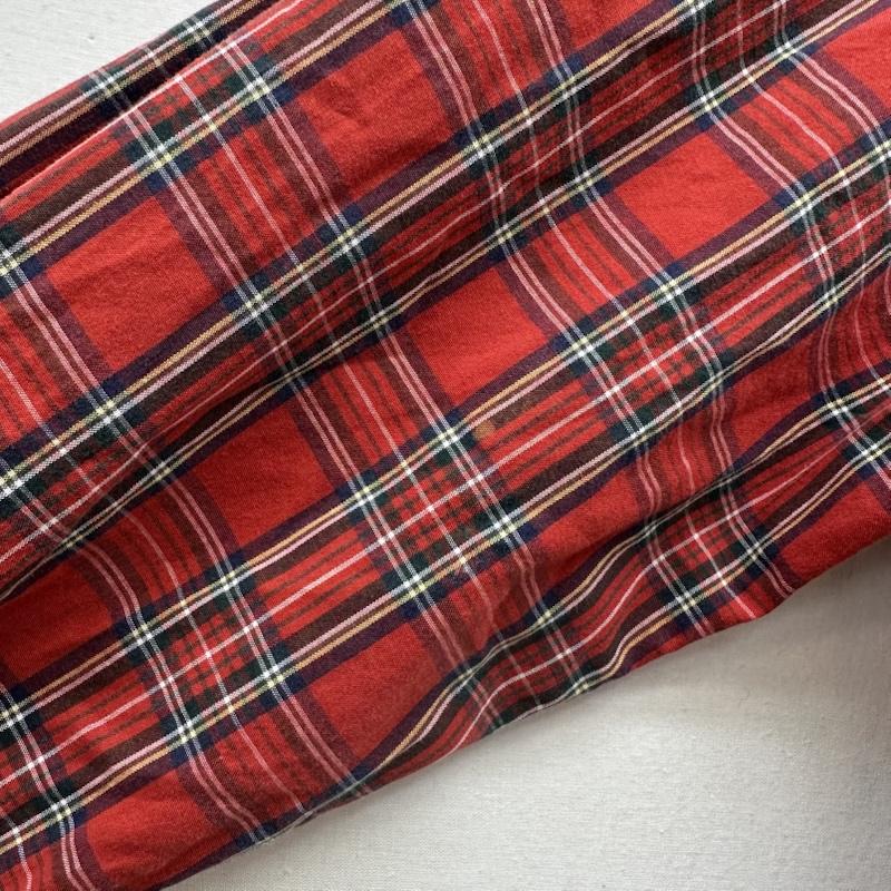 ポロラルフローレン POLO RALPH LAUREN シャツ、ブラウス 長袖 90s 緑タグ ロゴ刺繡 チェック ボタンダウン シャツ USA製 XL 赤 / レッド / red メンズ USED 古着 中古 50145476