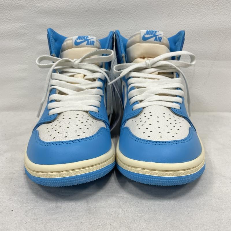 ナイキ NIKE スニーカー スニーカー AIR JORDAN 1 Retro High OG エアジョーダン レトロハイ ハイカット DZ5485 28.0cm ロゴ、文字 水色 / ライトブルー / X 白 / ホワイト / white メンズ USED 古着 中古 50145504