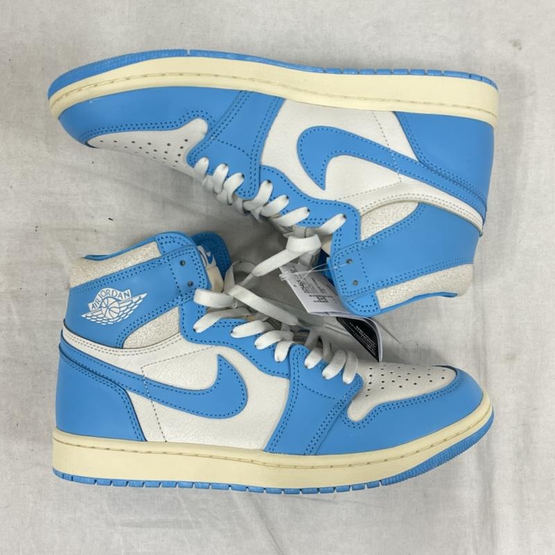 ナイキ NIKE スニーカー スニーカー AIR JORDAN 1 Retro High OG エアジョーダン レトロハイ ハイカット DZ5485 28.0cm ロゴ、文字 水色 / ライトブルー / X 白 / ホワイト / white メンズ USED 古着 中古 50145504