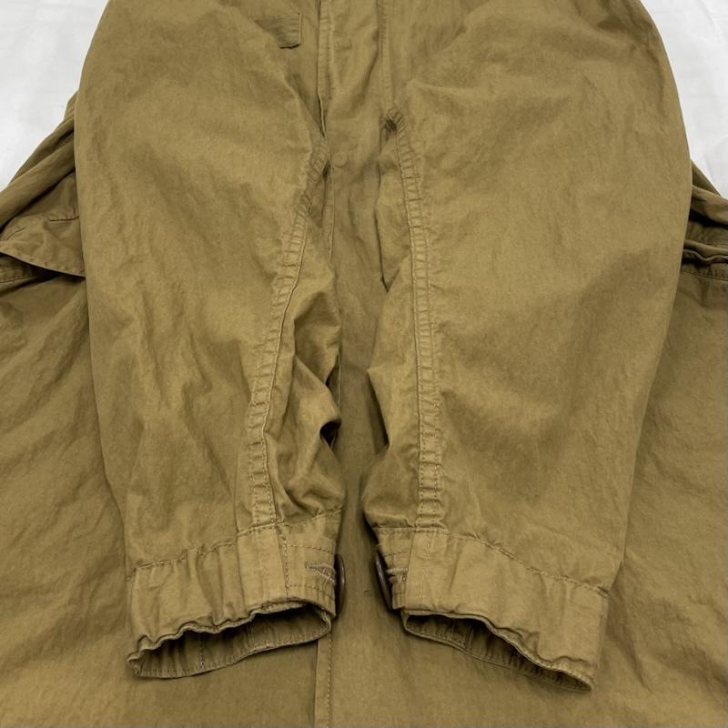 古着 USED コート コート一般 MASSES 18AW マシス フィッシュテール ミリタリー モッズコート パッチ ワッペン S ボーダー柄 カーキ / カーキ / khaki メンズ USED 古着 中古 50145515