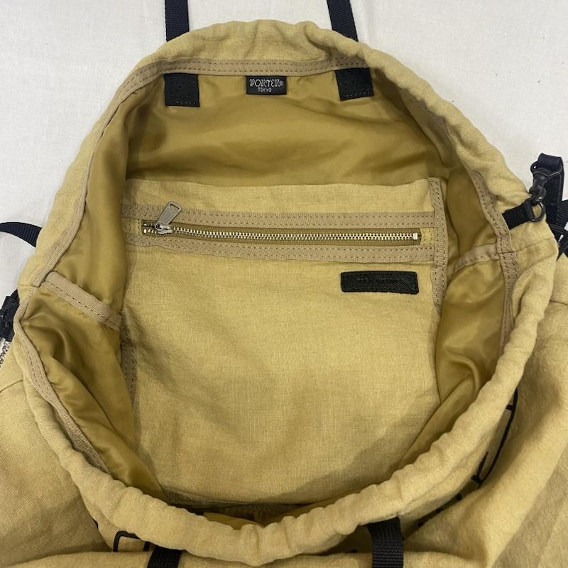 ポーター PORTER ショルダーバッグ ショルダーバッグ PORTER×TOGA ARCHIVES パッカブル 2WAYショルダーバッグ beige ロゴ、文字 ベージュ / ベージュ / beige X 緑 / グリーン / green レディース USED 古着 中古 50145580