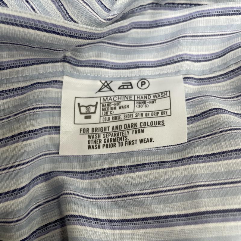 エヴィス EVISU シャツ、ブラウス 長袖 初期黒ハウスタグ 長袖 ストライプ ボタンダウン シャツ 38 ストライプ マルチカラー / マルチカラー / multicolor メンズ USED 古着 中古 50145587