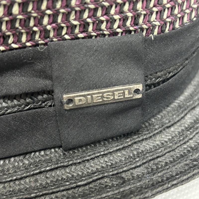 ディーゼル DIESEL 帽子 ハット ハット 編込み パープル 麦わら帽子 サイズ11 - レディース USED 古着 中古 50145590