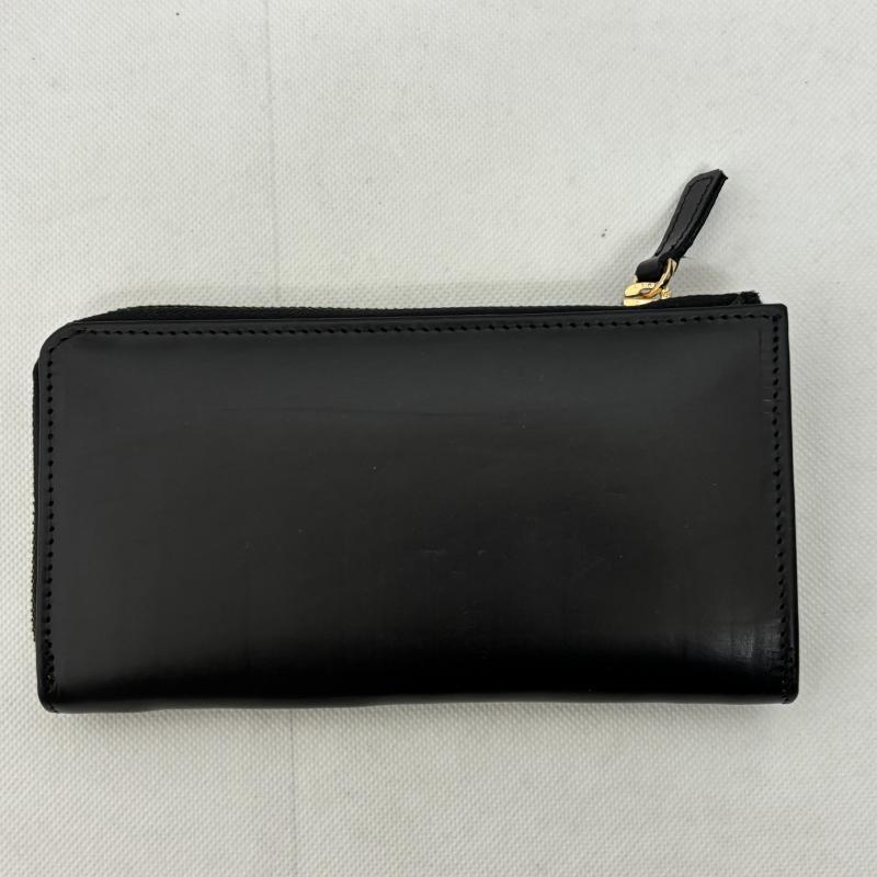 レザー レザー 財布 長財布 レザーウォレット ブライドルレザー タンニンなめし革 黒 / ブラック / black メンズ USED 古着 中古 50145635