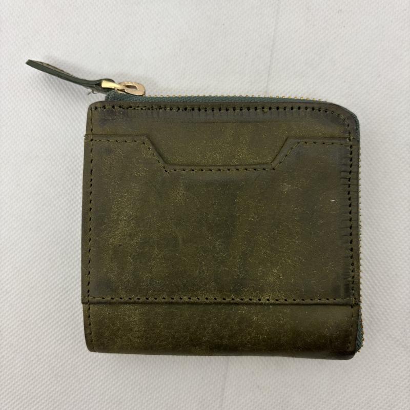 レザー レザー 財布 二つ折り レザーウォレット タンニンなめし革 メンズ USED 古着 中古 50145636