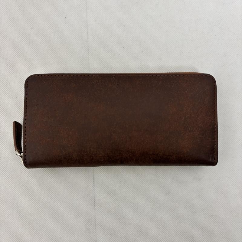 レザー レザー 財布 長財布 レザーウォレット プエプロレザー タンニンなめし カード大量 - メンズ USED 古着 中古 50145639