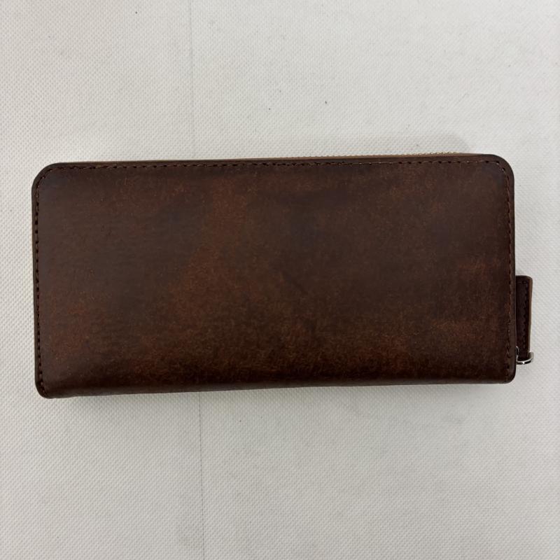 レザー レザー 財布 長財布 レザーウォレット プエプロレザー タンニンなめし カード大量 - メンズ USED 古着 中古 50145639