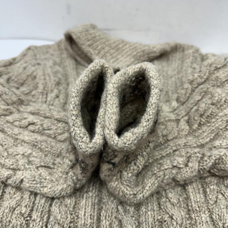 ポロラルフローレン POLO RALPH LAUREN ニット、セーター 長袖 90s ウール シルク ハイネック ケーブル ニット M ベージュ / ベージュ / beige メンズ USED 古着 中古 50145641