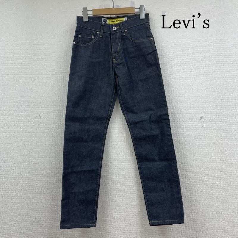 リーバイス Levi s パンツ デニム、ジーンズ SILVER TAB STOVE PIPE ストレート デニム パンツ ジップフライ 45554-1901 26インチ ロゴ、文字 インディゴ / インディゴ / Indigo レディース USED 古着 中古 50145656