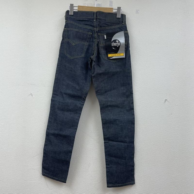 リーバイス Levi s パンツ デニム、ジーンズ SILVER TAB STOVE PIPE ストレート デニム パンツ ジップフライ 45554-1901 26インチ ロゴ、文字 インディゴ / インディゴ / Indigo レディース USED 古着 中古 50145656