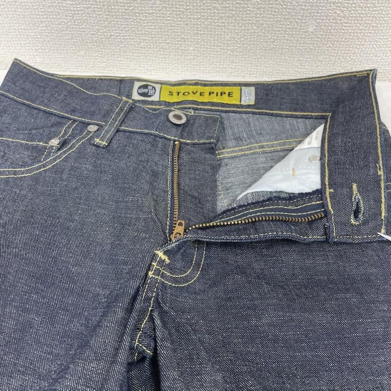 リーバイス Levi s パンツ デニム、ジーンズ SILVER TAB STOVE PIPE ストレート デニム パンツ ジップフライ 45554-1901 26インチ ロゴ、文字 インディゴ / インディゴ / Indigo レディース USED 古着 中古 50145656