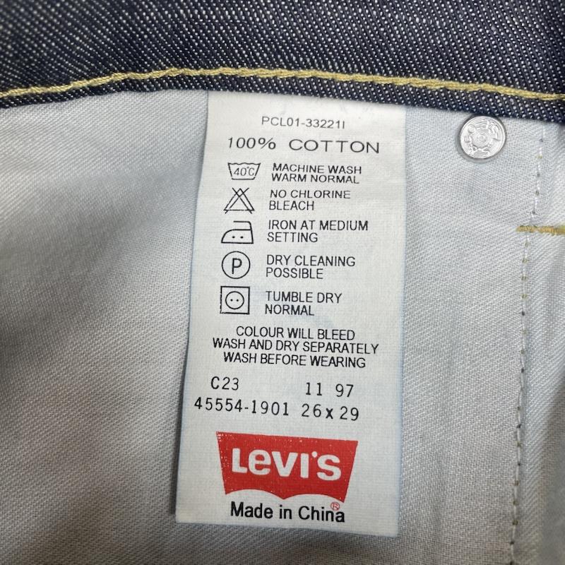 リーバイス Levi s パンツ デニム、ジーンズ SILVER TAB STOVE PIPE ストレート デニム パンツ ジップフライ 45554-1901 26インチ ロゴ、文字 インディゴ / インディゴ / Indigo レディース USED 古着 中古 50145656