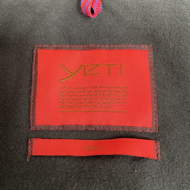 古着 USED ジャケット、上着 ダウンベスト Yeti ダウン ベスト ジップアップ スナップボタン スタンドカラー ラバーロゴ YM35001 M ロゴ、文字 黒 / ブラック / black メンズ USED 古着 中古 50145661