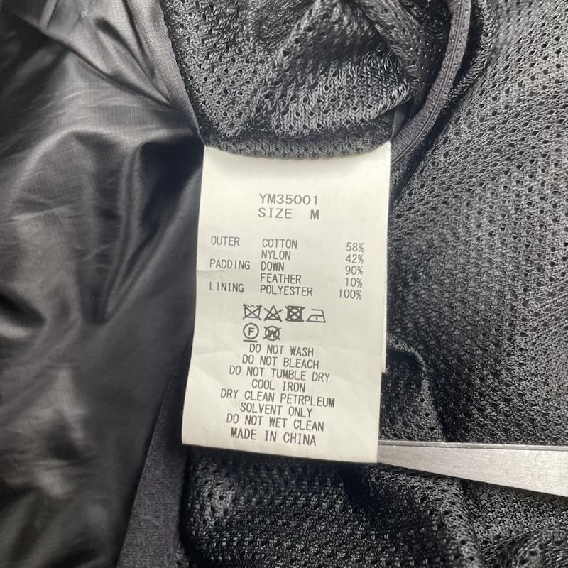 古着 USED ジャケット、上着 ダウンベスト Yeti ダウン ベスト ジップアップ スナップボタン スタンドカラー ラバーロゴ YM35001 M ロゴ、文字 黒 / ブラック / black メンズ USED 古着 中古 50145661