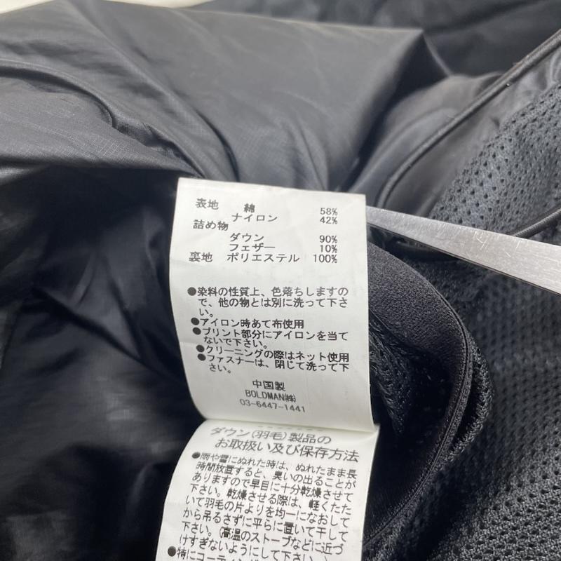 古着 USED ジャケット、上着 ダウンベスト Yeti ダウン ベスト ジップアップ スナップボタン スタンドカラー ラバーロゴ YM35001 M ロゴ、文字 黒 / ブラック / black メンズ USED 古着 中古 50145661