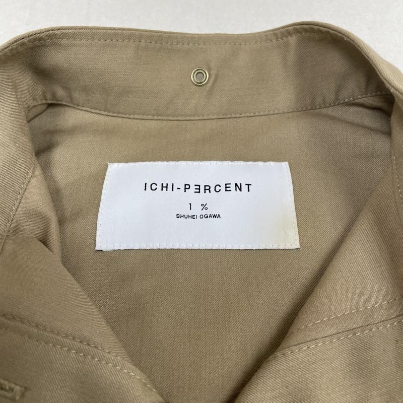 古着 USED シャツ、ブラウス 長袖 ICHI PERCENT ブラウス 長袖 無地 チュニック 短丈ワンピース フリル リブニット バンドカラー 2 無地 ベージュ / ベージュ / beige レディース USED 古着 中古 50145706