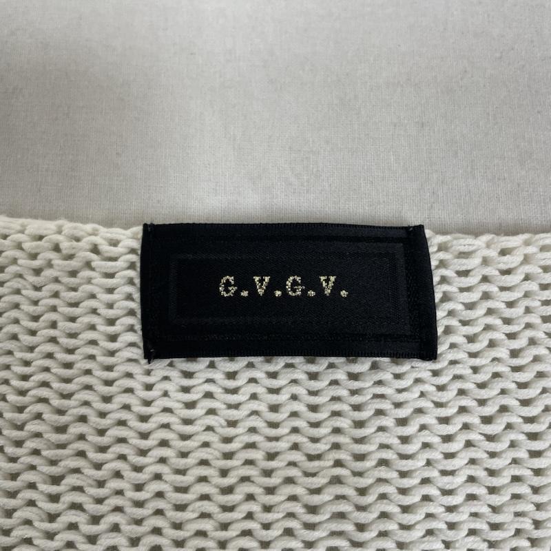 ジーヴィジーヴィ G.V.G.V. ニット、セーター 半袖 destroy crash damage design クラッシュ加工 ニット セーター 五分袖 ダメージ S ダメージ加工 白 / ホワイト / white レディース USED 古着 中古 50145707