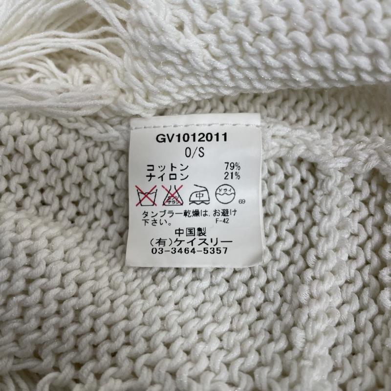 ジーヴィジーヴィ G.V.G.V. ニット、セーター 半袖 destroy crash damage design クラッシュ加工 ニット セーター 五分袖 ダメージ S ダメージ加工 白 / ホワイト / white レディース USED 古着 中古 50145707