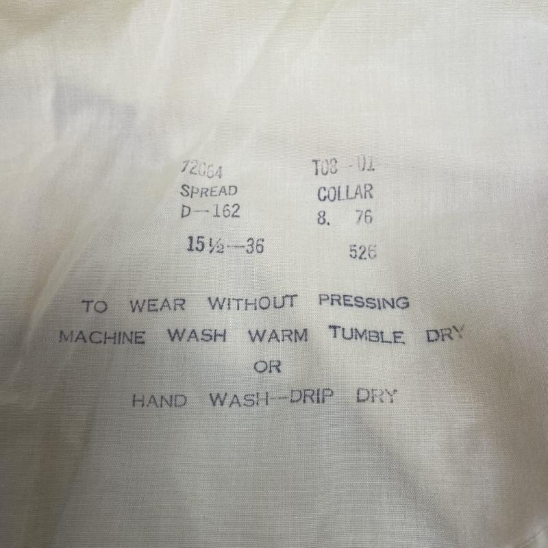 シアーズ SEARS シャツ、ブラウス 長袖 80s ヴィンテージ SEARS 長袖 ドレスシャツ ブラウス Shirt ロングスリーブ 胸ポケット サイズ15 1/2-36 - 無地 黄 / イエロー / yellow メンズ USED 古着 中古 50145710