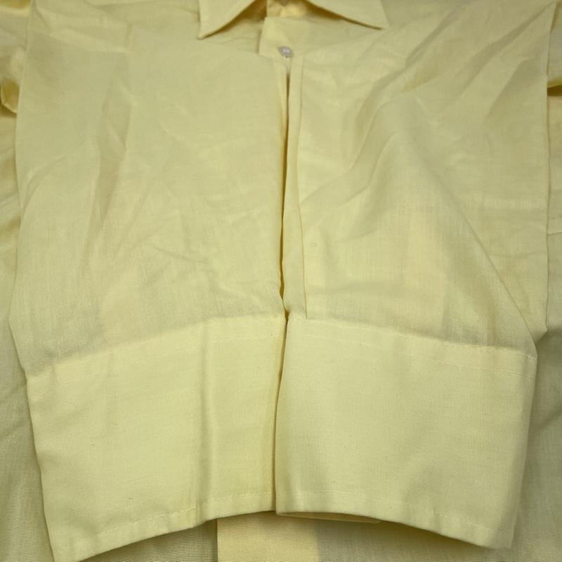シアーズ SEARS シャツ、ブラウス 長袖 80s ヴィンテージ SEARS 長袖 ドレスシャツ ブラウス Shirt ロングスリーブ 胸ポケット サイズ15 1/2-36 - 無地 黄 / イエロー / yellow メンズ USED 古着 中古 50145710