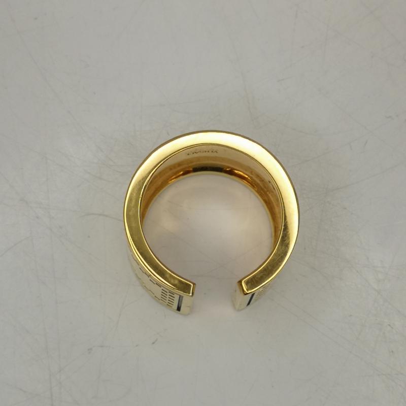 ヴェルサーチ VERSACE アクセサリー 指輪 Vintage Logo Ring ロゴ エングレーブ リング 指輪 21号 - 金 / ゴールド / gold color メンズ USED 古着 中古 50145712