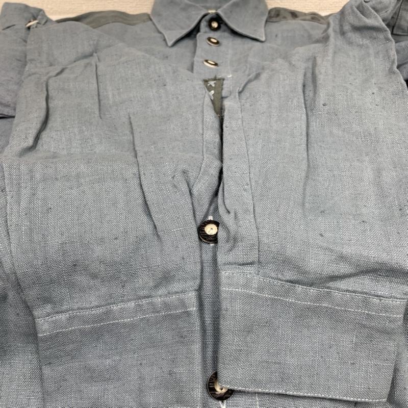 古着 USED シャツ、ブラウス 長袖 ヴィンテージ Distler Tyrolean shirt チロリアン 長袖シャツ 編み上げ ロゴ プリント S ロゴ、文字 X プリント 水色 / ライトブルー / メンズ USED 古着 中古 50145714