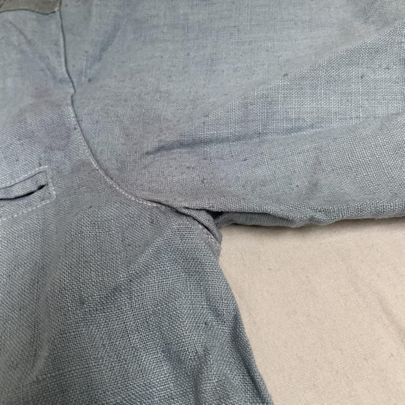 古着 USED シャツ、ブラウス 長袖 ヴィンテージ Distler Tyrolean shirt チロリアン 長袖シャツ 編み上げ ロゴ プリント S ロゴ、文字 X プリント 水色 / ライトブルー / メンズ USED 古着 中古 50145714