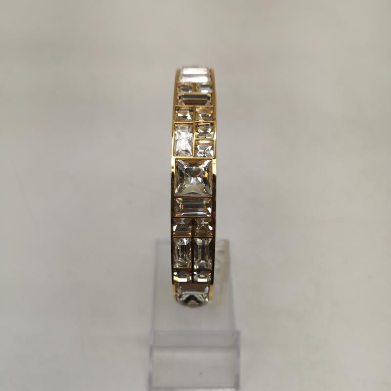 ヴェルサーチ VERSACE アクセサリー ブレスレット、バングル クリスタルローズウォンドゥカフ ブレスレット バングル XL - 金 / ゴールド / gold color メンズ USED 古着 中古 50145715