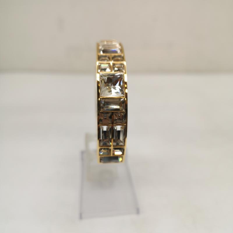 ヴェルサーチ VERSACE アクセサリー ブレスレット、バングル クリスタルローズウォンドゥカフ ブレスレット バングル XL - 金 / ゴールド / gold color メンズ USED 古着 中古 50145715