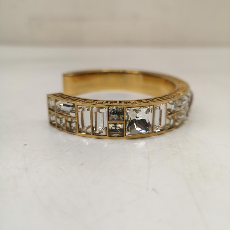 ヴェルサーチ VERSACE アクセサリー ブレスレット、バングル クリスタルローズウォンドゥカフ ブレスレット バングル XL - 金 / ゴールド / gold color メンズ USED 古着 中古 50145715