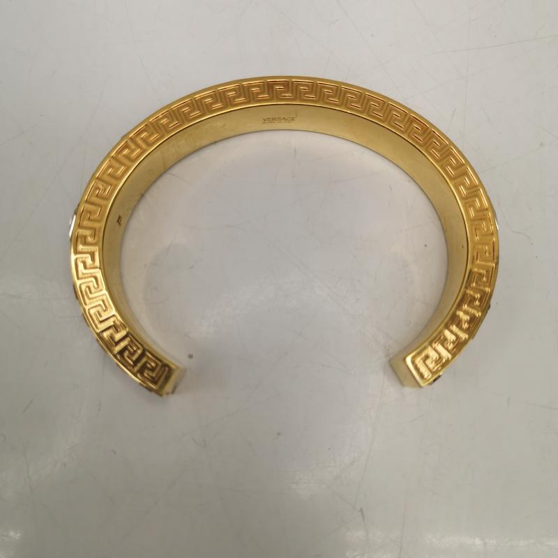 ヴェルサーチ VERSACE アクセサリー ブレスレット、バングル クリスタルローズウォンドゥカフ ブレスレット バングル XL - 金 / ゴールド / gold color メンズ USED 古着 中古 50145715