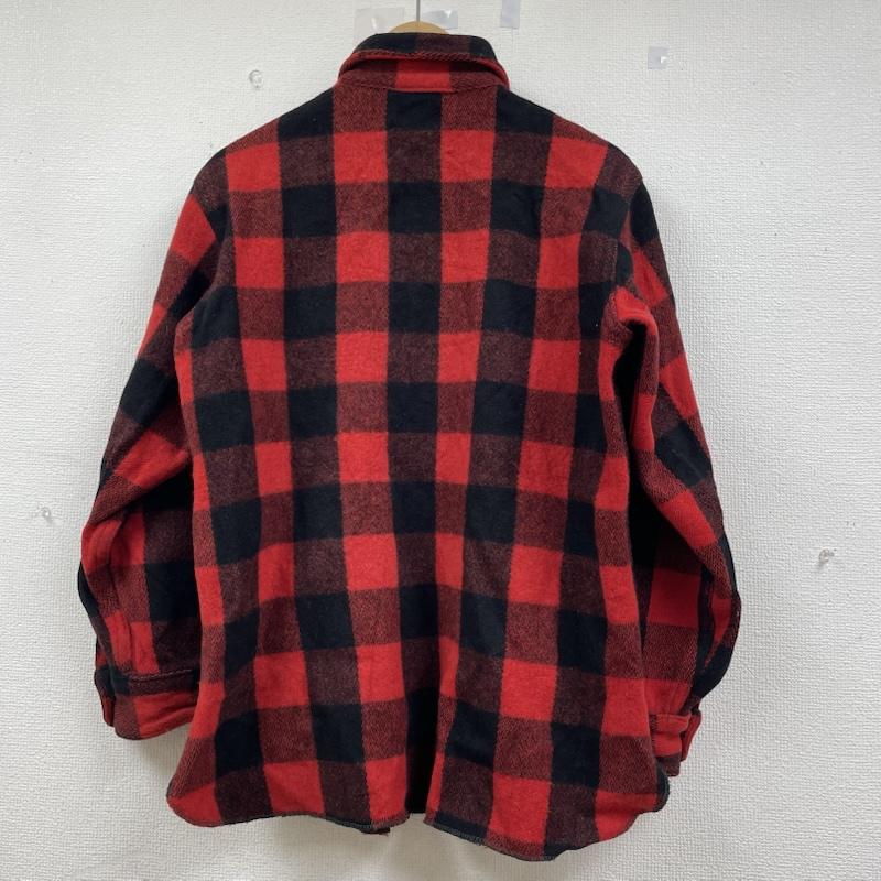 ウールリッチ WOOLRICH ジャケット、上着 ジャンパー、ブルゾン 50s 長袖 シャツ ジャケット ヴィンテージ マチ付き バッファローチェック - チェック 黒 / ブラック / black X 赤 / レッド / red メンズ USED 古着 中古 50145716