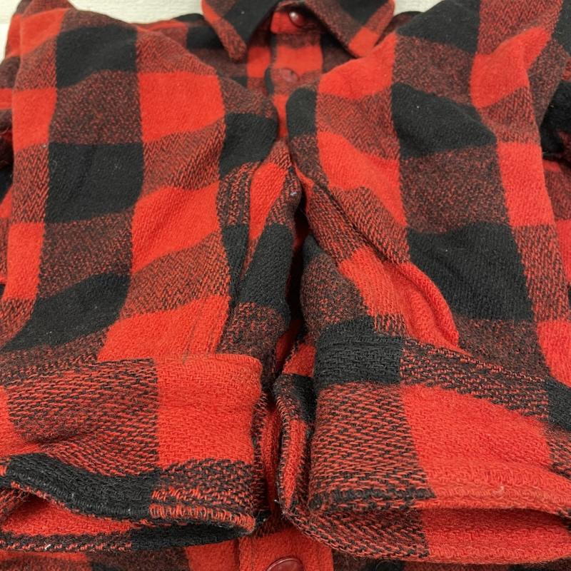 ウールリッチ WOOLRICH ジャケット、上着 ジャンパー、ブルゾン 50s 長袖 シャツ ジャケット ヴィンテージ マチ付き バッファローチェック - チェック 黒 / ブラック / black X 赤 / レッド / red メンズ USED 古着 中古 50145716