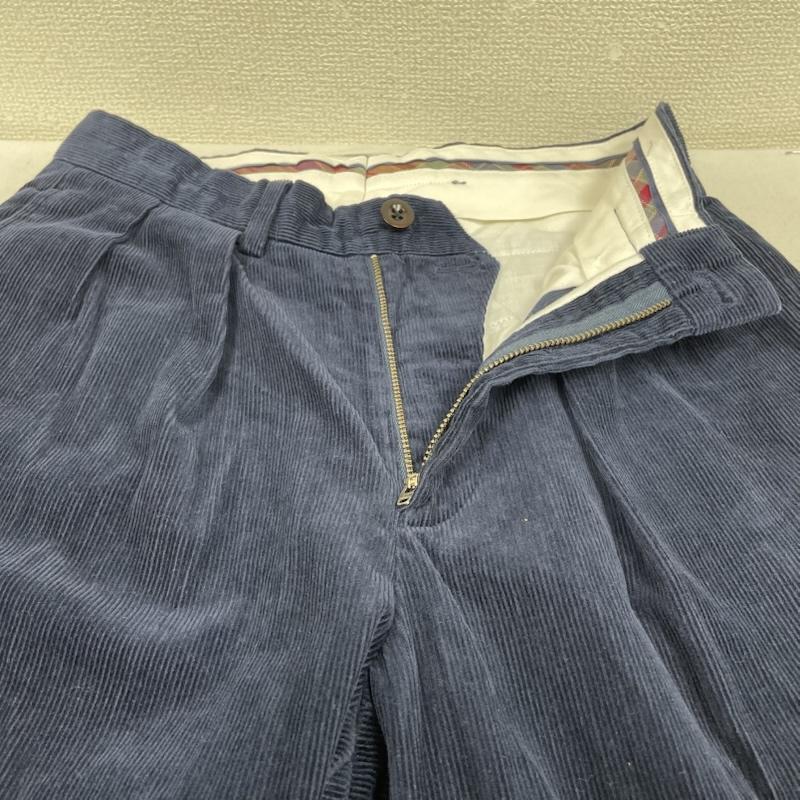 ポロバイラルフローレン Polo by RALPH LAUREN パンツ ワークパンツ、ペインターパンツ 90s 2タック スラックス コーデュロイ パンツ ジップフライ スリム 細目 タイトシルエット 28インチ 無地 紺 / ネイビー / navy メンズ USED 古着 中古 50145726