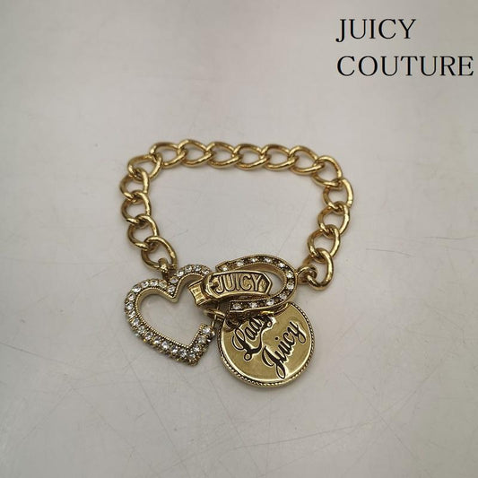 ジューシークチュール JUICY COUTURE アクセサリー ブレスレット、バングル ゴールド ラインストーン ハートチャーム ブレスレット - 金 / ゴールド / gold color レディース USED 古着 中古 50145734