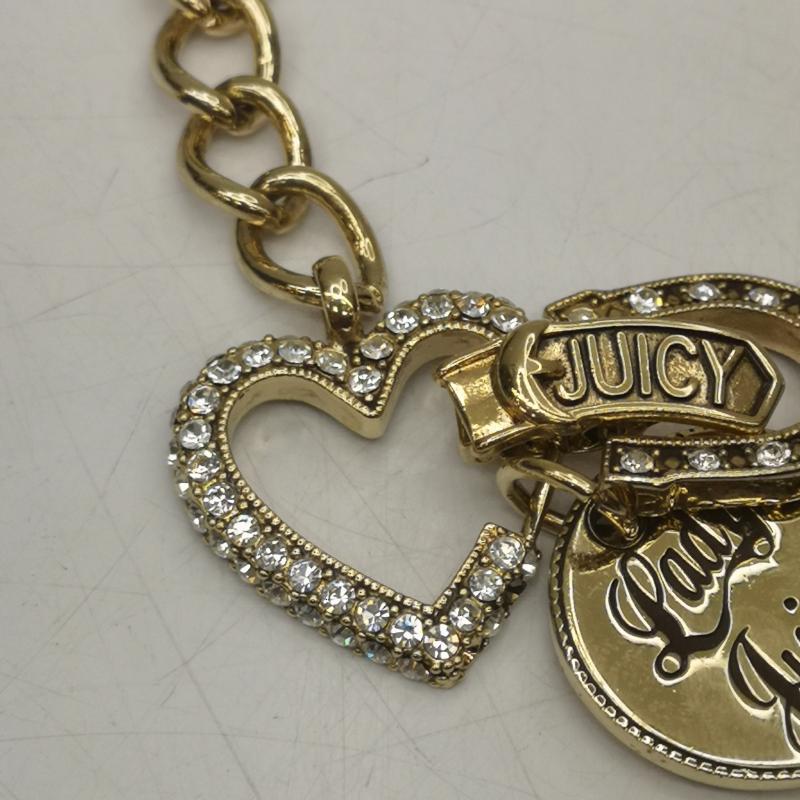 ジューシークチュール JUICY COUTURE アクセサリー ブレスレット、バングル ゴールド ラインストーン ハートチャーム ブレスレット - 金 / ゴールド / gold color レディース USED 古着 中古 50145734
