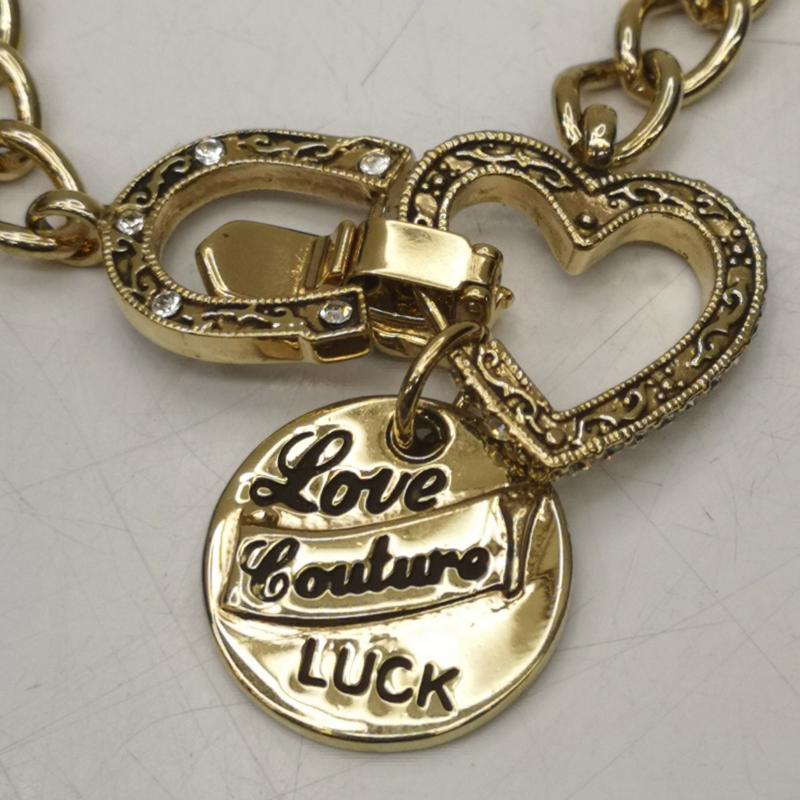 ジューシークチュール JUICY COUTURE アクセサリー ブレスレット、バングル ゴールド ラインストーン ハートチャーム ブレスレット - 金 / ゴールド / gold color レディース USED 古着 中古 50145734