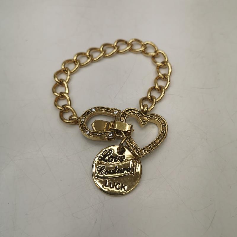 ジューシークチュール JUICY COUTURE アクセサリー ブレスレット、バングル ゴールド ラインストーン ハートチャーム ブレスレット - 金 / ゴールド / gold color レディース USED 古着 中古 50145734