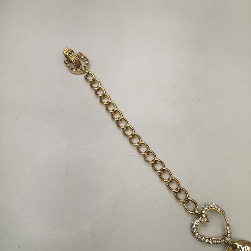 ジューシークチュール JUICY COUTURE アクセサリー ブレスレット、バングル ゴールド ラインストーン ハートチャーム ブレスレット - 金 / ゴールド / gold color レディース USED 古着 中古 50145734