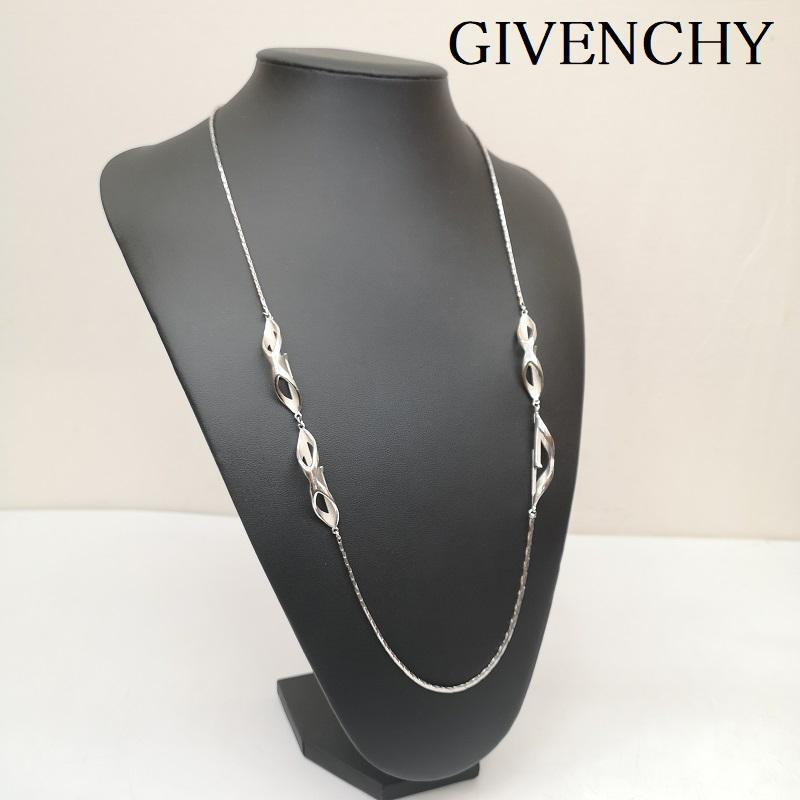 ジバンシィ GIVENCHY アクセサリー ネックレス、ペンダント ヴィンテージ デザイン ロング ネックレス - 銀 / シルバー / silver color レディース USED 古着 中古 50145737