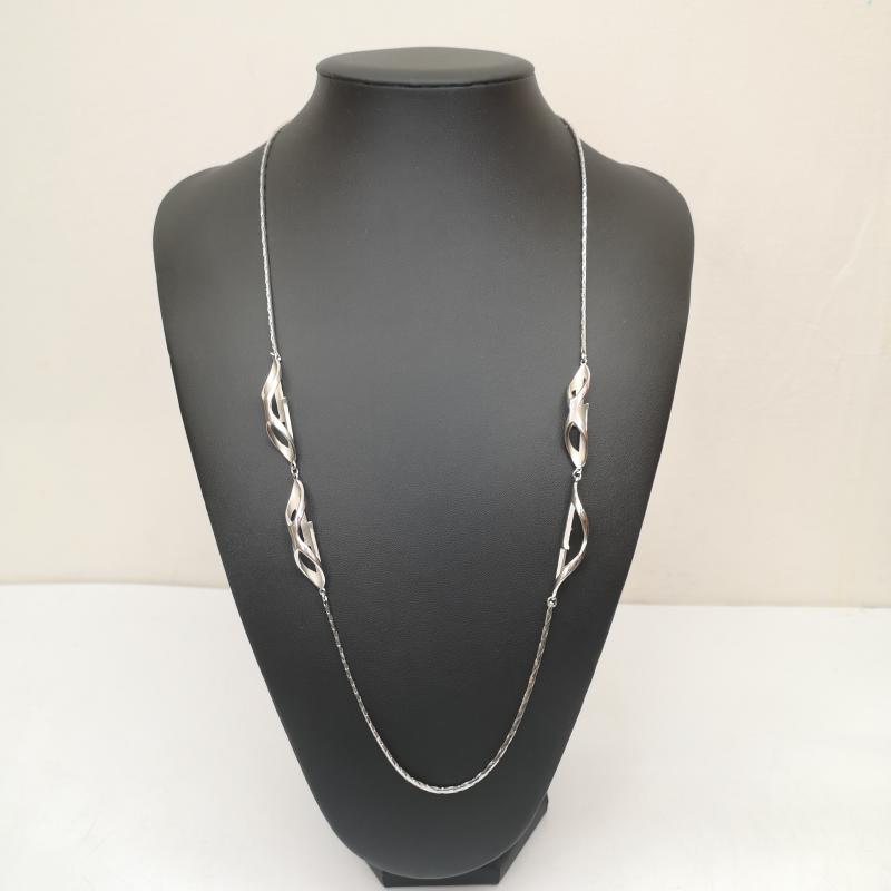 ジバンシィ GIVENCHY アクセサリー ネックレス、ペンダント ヴィンテージ デザイン ロング ネックレス - 銀 / シルバー / silver color レディース USED 古着 中古 50145737