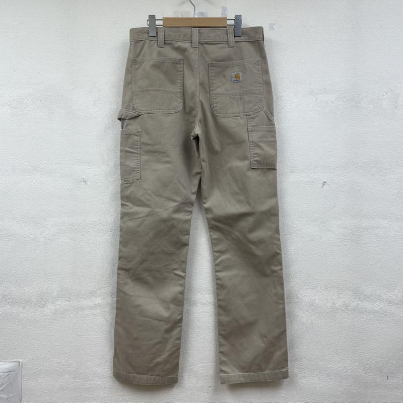 カーハート Carhartt パンツ ワークパンツ、ペインターパンツ B324 FDK トラウザー ワークパンツ ペインターパンツ リラックスフィット 33インチ ロゴ、文字 X 刺繍 ベージュ / ベージュ / beige メンズ USED 古着 中古 50145744