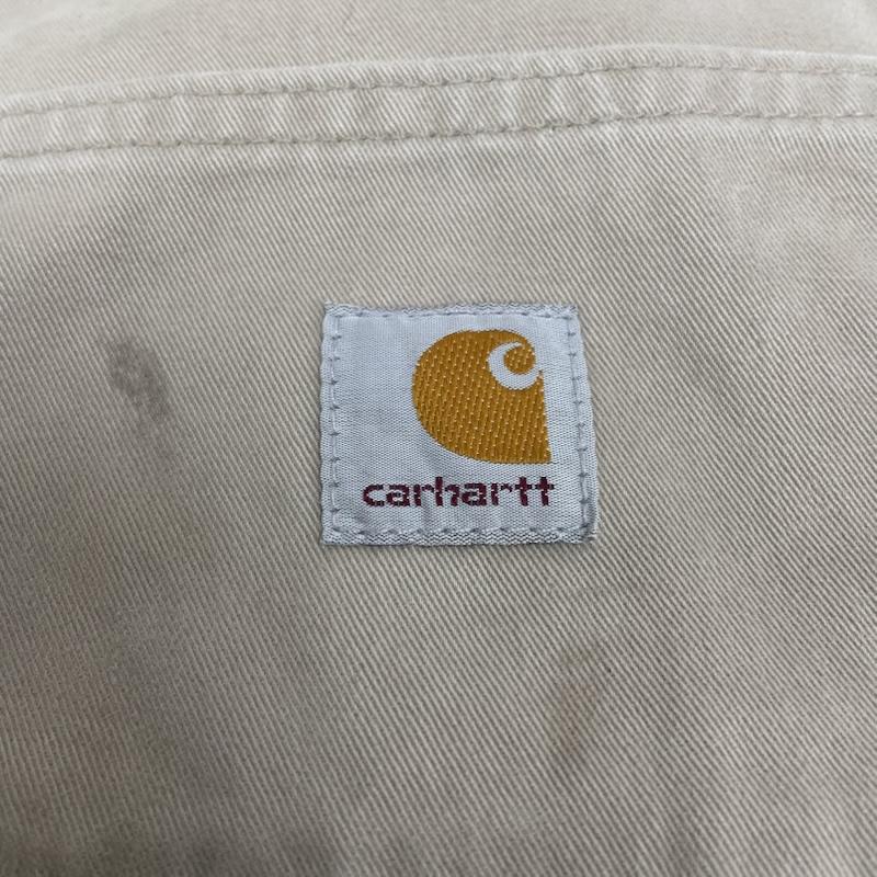 カーハート Carhartt パンツ ワークパンツ、ペインターパンツ B324 FDK トラウザー ワークパンツ ペインターパンツ リラックスフィット 33インチ ロゴ、文字 X 刺繍 ベージュ / ベージュ / beige メンズ USED 古着 中古 50145744
