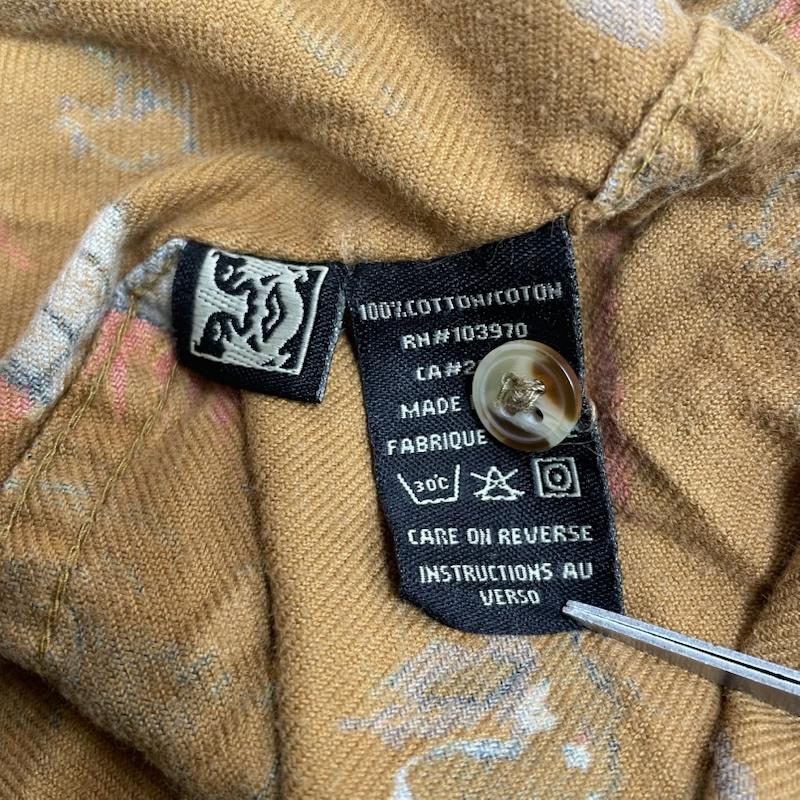 オベイ OBEY シャツ、ブラウス 長袖 長袖 フランネルシャツ ブラウス Shirt ロングスリーブ 総柄 プリント M 総柄 マルチカラー / マルチカラー / multicolor メンズ USED 古着 中古 50145746