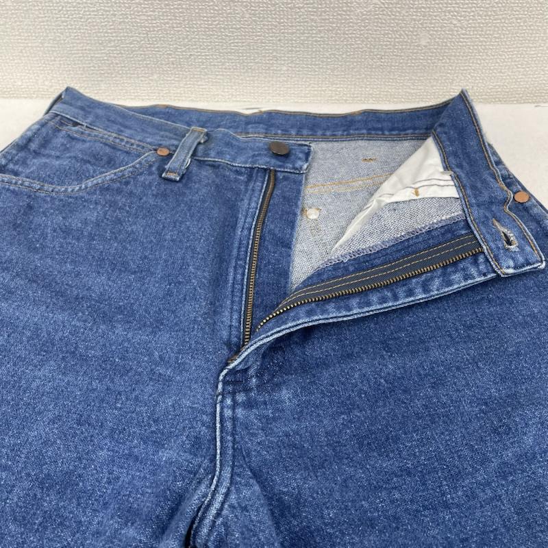ラングラー Wrangler パンツ デニム、ジーンズ 80s ヴィンテージ カナダ製 スリム デニム パンツ ジップフライ ロゴ 刺繍 パッチ サイズ11 - ロゴ、文字 X 刺繍 インディゴ / インディゴ / Indigo メンズ USED 古着 中古 50145748
