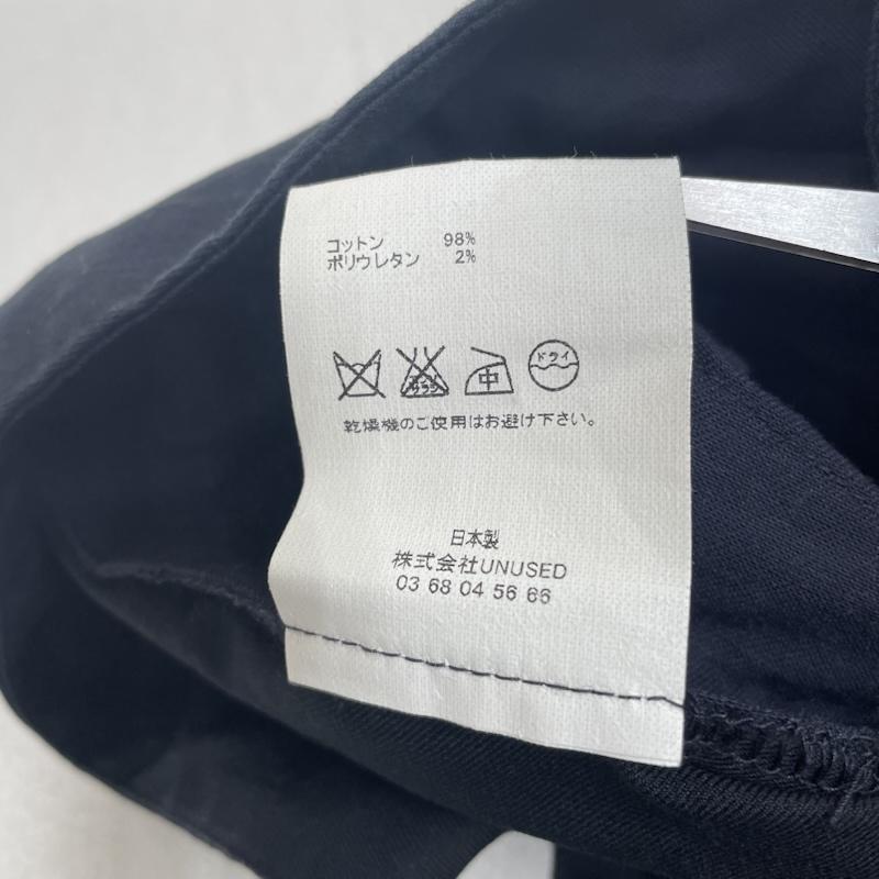 アンユーズド UNUSED パンツ スラックス 16SS WIDE WRAP PANTS サイドベルト ワイド スラックス パンツ アシンメトリ― UW0481 サイズ00 - 無地 紺 / ネイビー / navy メンズ USED 古着 中古 50145751